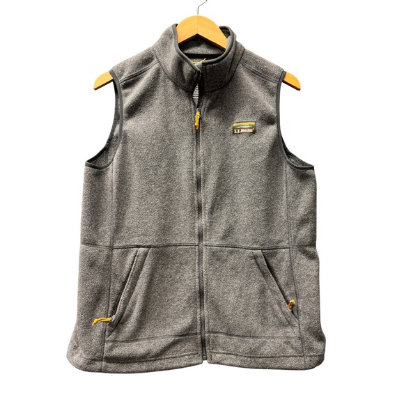 L.L. Bean Jackets & Blazers - L.L. Bean Vest Womens L Mountain Classic Fleece Gray Outdoor Full Zip Jacket